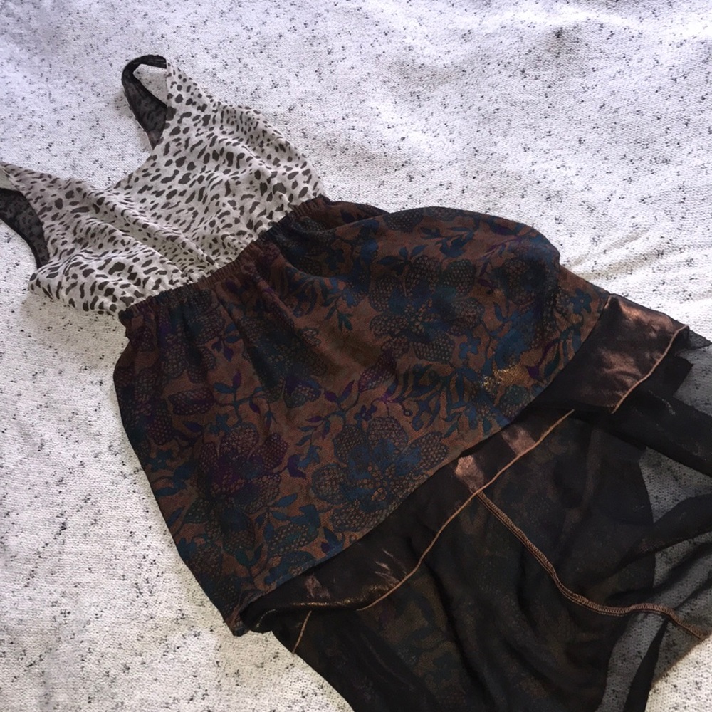 High low dress with open back